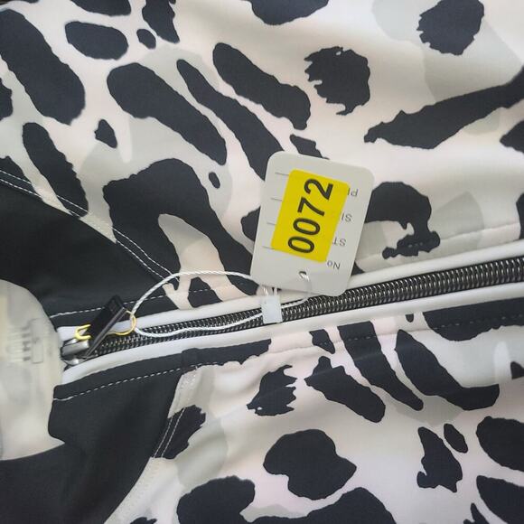 Tail Athleisure women's long sleeve full zipper leopard print Sz small Mob wife - Picture 13 of 13